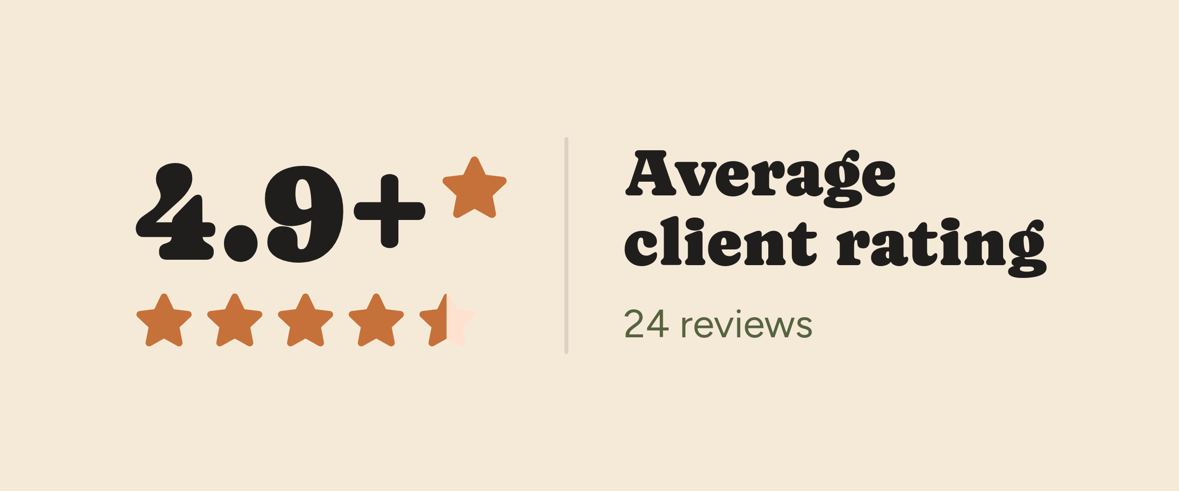 Client reviews on Trustpilot